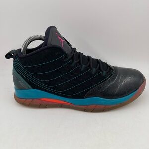 👞 Nike Air Jordan Velocity BG Black Blue Purple Athletic Shoes - Size 8.5